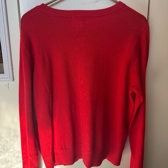 H&M Red Fine-knit Cardigan - Picture 2 of 6